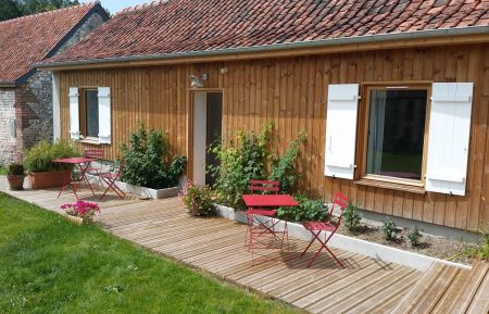 Terrasse des chambres d'hôtes Chambre d'hôtes n°G985 Tigny-Noyelle - Pas-de-Calais - Terrasse des chambres d'hôtes
