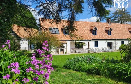 G&icirc;te n&deg;G622646 Vieil-Moutier - Pas-de-Calais - Fa&ccedil;ade de la maison vue du jardin