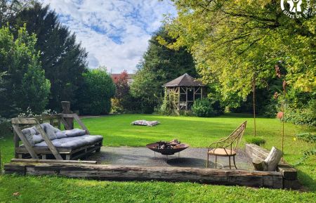 G&icirc;te n&deg;G622450 Aubigny-en-Artois - Pas-de-Calais - Grand jardin avec brasero, trampoline, terrain de p&eacute;tanque, balan&ccedil;oire et espace repas couvert
