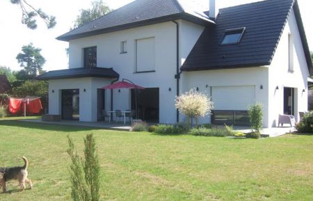 Façade arrière de la maison avec jardin clos Chambre d'hôtes n°G622631 Merlimont - Pas-de-Calais - Façade arrière de la maison avec jardin clos