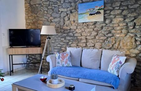 G&icirc;te n&deg;G3362 Audresselles - Pas-de-Calais - Salon donne sur la terrasse