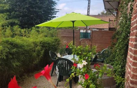 Terrasse privative Gîte n°G1408 Willerval - Pas-de-Calais - Terrasse privative