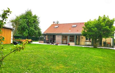 G&icirc;te n&deg;G622442 Longfoss&eacute; - Pas-de-Calais - V&eacute;randa vue du jardin sur l'arri&egrave;re du g&icirc;te