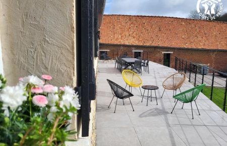G&icirc;te n&deg;G622642 Alette - Pas-de-Calais - 2&egrave;me terrasse avec salon de jardin et salon de d&eacute;tente 