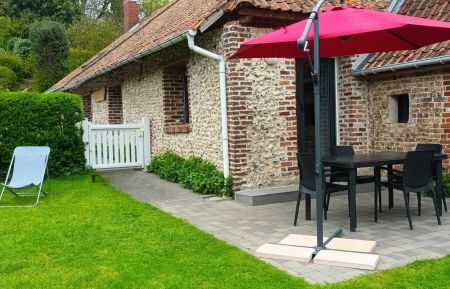 G&icirc;te n&deg;G13212 Frencq - Pas-de-Calais - Terrasse et jardin clos